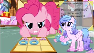 I feel bad if I continue playing the Tic Tac Toe game with Pinkie Pie II Pink Tac Toe II Game [upl. by Querida]