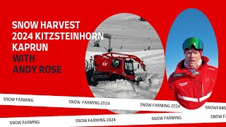 Snow Farming on the Kitzsteinhorn Glacier in Kaprun Austria 2024 [upl. by Stirling]