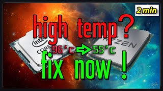 ✔️how to FIX your PC high temperatures  overheating CPUGPU when gaming complete guide [upl. by Norvall]