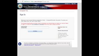 How to access DS260 Online Immigrant Visa and Alien Registration Application [upl. by Siramay485]