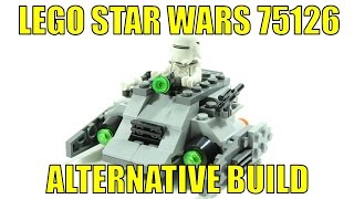 LEGO STAR WARS MICROFIGHTER 75126 ALTERNATIVE BUILD FIRST ORDER TANK [upl. by Abbie]