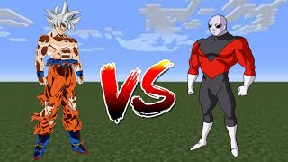 GOKU VS JIREN EPIC BATTLE FAST  GOKU ADDON IN MINECRAFT [upl. by Landrum]