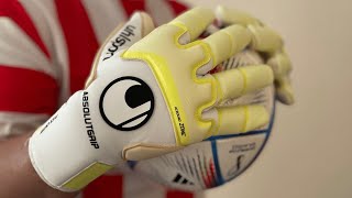 Uhlsport PURE ALLIANCE ABSOLUTGRIP REFLEX Goalkeeper Gloves [upl. by Corette23]