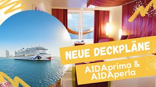 AIDAprima amp AIDAperla neue Deckpläne 2025 [upl. by Hinkel]