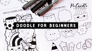 Doodle for Beginners  Draw with Me StepbyStep [upl. by Eigla291]