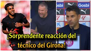 Sorprendente reacción del técnico del Girona tras la enorme derrota del Barcelona en la Liga [upl. by Htepsle]