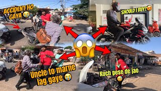 Live Accident 🥵 Caught On My Go Pro  Road Rage 🤬  Aprilia Lenge Ab 😍 [upl. by Anoyk]