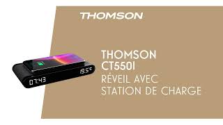 THOMSON CT550I Réveil avec chargeur par induction [upl. by Popele]