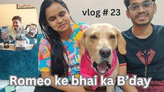 Romeo ke bhai ka birthday vlog  23 Life of Romeo LabradorUsha food Processor review and unboxing [upl. by Eselahs]