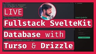 Databases with Drizzle amp Turso 🗄️ Fullstack App with SvelteKit Part 3 LIVE Coding amp Chill 🔴 [upl. by Danuloff]