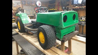 Racing Lawn Mower  Go Kart Part 2 The Build [upl. by Iadrahs]