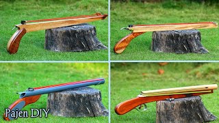 4 DIY Beautiful Slingshots For Hunting [upl. by Urien]