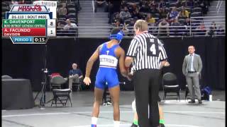 Kevon Davenport wins the MHSAA Championship for DI 119 pounds [upl. by Dirgis]