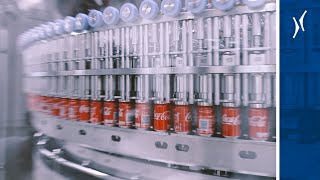 Krones implements new canning line at CocaCola Dorsten [upl. by Lomaj]