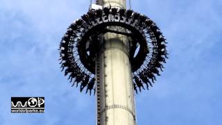 Scream Heide Park Soltau  Off Ride  Gyro Drop  Free Fall Tower [upl. by Hubble41]