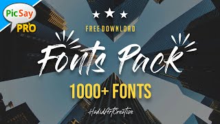 100 Best Font Pack  Pixellab Fonts Pack Download 2022  Fonts For Thumbnails  Fonts Pack [upl. by Staw]