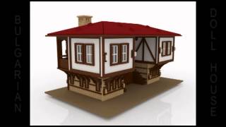 Traditional Bulgarian European style DollHouse CNC Router Plans [upl. by Elisee]