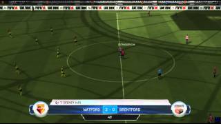 Watford vs Brentford  Football League Championship  300914  Simulation FIFA EA [upl. by Columbine]