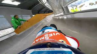 POV Doubles Luge in Pyeongchang South Korea [upl. by Giaimo]