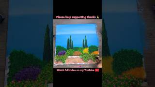 Sunny Day Painting shorts painting satisfying video viral [upl. by Zinah]