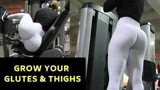 BEST EXERCISES TO GROW YOUR GLUTES amp THIGHS [upl. by Nunnery]