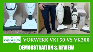 Vorwerk Kobold VK150 Vs VK200 Vacuum Cleaner Demonstration amp Review [upl. by Deyes799]