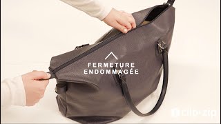 Comment réparer la fermeture zip de votre sac à main   ClipampZip⚡ [upl. by Lili]