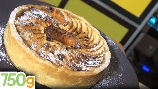 Recette de Tarte aux pommes façon GrandMère  750g [upl. by Eimor]