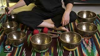 Singing Bowls Chakra Set Tiger Eye 7 bowls 1825 cm 95 kg SSH001 [upl. by Rue]