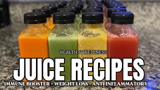 BEGINNER FRIENDLY JUICING RECIPES  Immune Boosting  Weight Loss  AntiInflammatory [upl. by Lennox439]