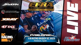 Thursday Qualifying at the EFRA Nitro Buggy Euros 2023 Presented by INVISIBLESPEEDNET [upl. by Giuditta]