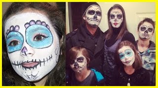 SUGAR SKULL FAMILY DAY OF THE DEAD WITH KITTIESMAMA [upl. by Angil]