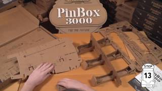 How to Build a Cardboard Pinball Machine with the PinBox 3000 FollowAlong Assembly Instruction [upl. by Matteo]