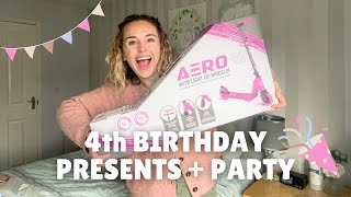 4th BIRTHDAY presents on a BUDGET  birthday party plans and GIFT BAG ideas [upl. by Isolda580]