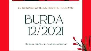 Burda 122021 First Look • All the Styles [upl. by Mctyre]