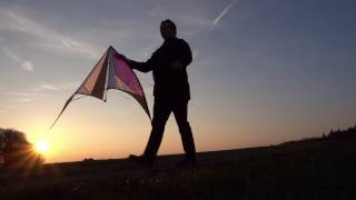 DrachenKite Prism Ozone  Sunset Sony RX100 IV FullHD 100P  slow motion [upl. by Alimrahs]