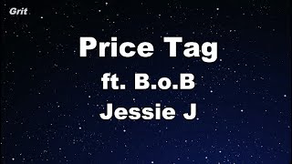 Karaoke♬ Price Tag  Jessie J ft BoB 【No Guide Melody】 Instrumental [upl. by Yelsna]