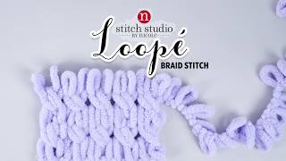 Making the Braid Stitch with Stitch Studio by Nicole Loopé [upl. by Ribble]