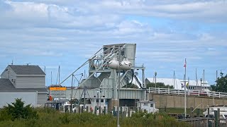 Knapps Narrows Drawbridge Tilghman Island Maryland USA [upl. by Enyahs]