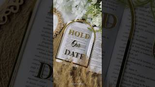 Hold our date💍 Save the date  Wedding invitation video  Printed save the date  hannahs art✨ [upl. by Vel]