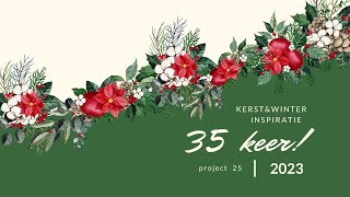 35 x KerstampWinterinspiratie  project 25  Winter Meadow Pocketkaart [upl. by Yerdna269]