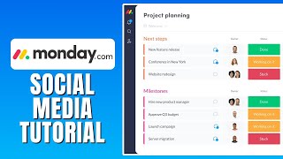 Mondaycom Social Media Tutorial  How To Use Social Media In Mondaycom [upl. by Eissirk]