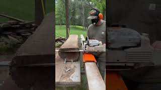 I Chainsaw Milled Material for Future Black Walnut Wood Projects [upl. by Elatsyrk365]