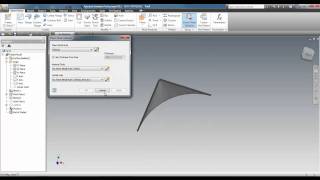 Autodesk Inventor Sheet Metal  Loft to a point [upl. by Emirac]