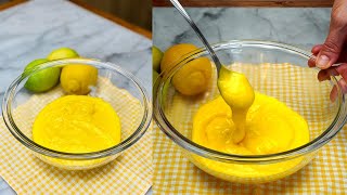 Crema Pasticcera al Limone Perfetta Per Tantissimi Dolci  Lemon Custard Perfect For Many Desserts [upl. by Jaal]