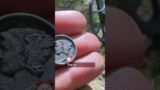 Finding old silver dimes detectinghistory treasure colonialhistory [upl. by Emirac]