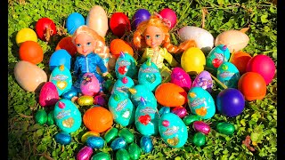 Elsa and Anna toddlers new Easter egg hunt [upl. by Holihs]