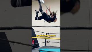 HER FINISHER IS INSANE😱😱😱🔥🤍💖 professionalwrestling womenswrestling prowrestling wwe aew [upl. by Eelanna]