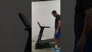 How to Fold a Foldable Treadmill [upl. by Atrebla]