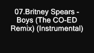 07Britney Spears  Boys The COED Remix Instrumental Download [upl. by Comras]